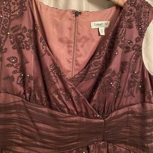 Coldwater Creek rose sequined cocktail dress.